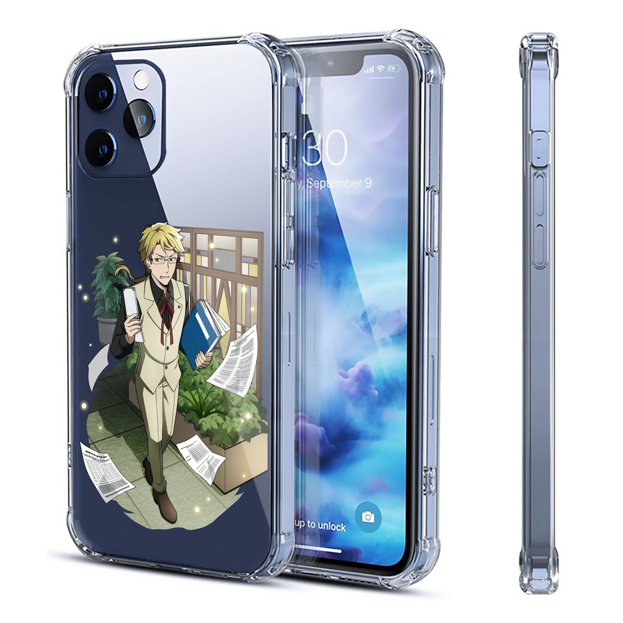 （画像用） 文豪ストレイドッグス Bungo Stray Dogs 【iPhone 12シリーズ対応】透明スマホケース（クリアソフトケース）